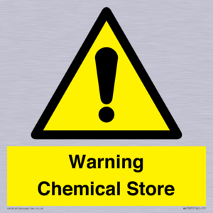 Warning Chemical Store